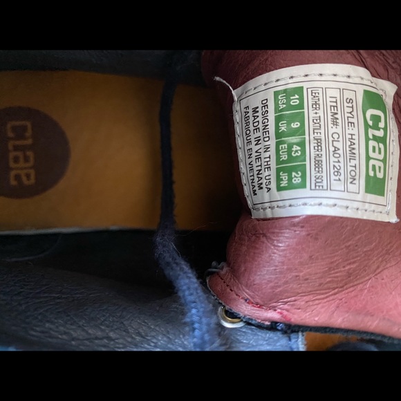 Clae Hamilton shoes size 10us - Picture 3 of 4